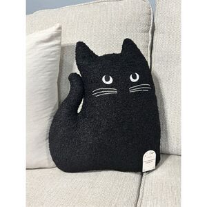 Target Bullseye Playground Black Cat Halloween Decorative Pillow